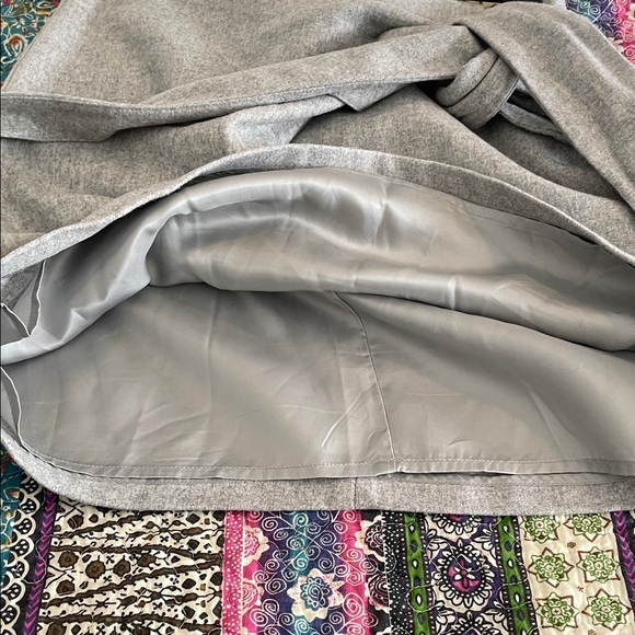 Wilfred Gray Wrap Front Mini Skirt - Picture 5 of 10